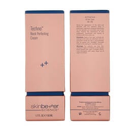 Techno Neck Perfecting Cream packaging, showing the front and back of the product box