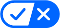 Blue check mark icon